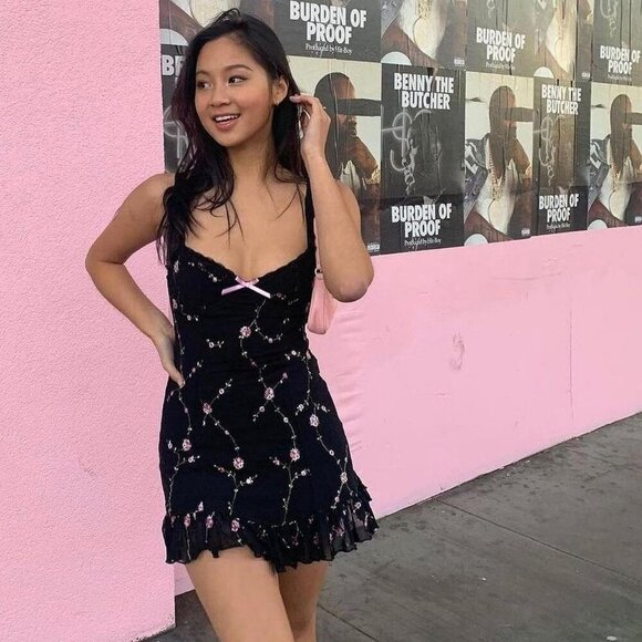 🖤 Dolls Kill Sugar Thrillz “Midnight I’m Baby” Slip Dress – Size S 🖤 - Picture 2 of 3